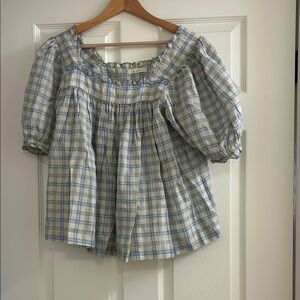 Doen Plaid Blouse